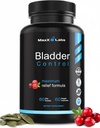 Suplemen Kendali Bladder yang Aktif - Pil Pengendalian Pumpkin Seed Oil, Ekstrak Cranberry & Vitamin D3 - Infeksi Tract Urinary untuk Perempuan & Pria - 60Ct