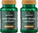 Swanson Women 's Anti- Stress Formula (Lintium) - Membantu Counter Stress, Promotes Relaxation dan Tidur Dukungan - (60 Capsules, 167mg) 1 Pack (2 Pack)