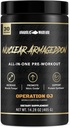 Warfare Anabolic Armagedon Pre Workout Pre-Workout untuk Pria & Perempuan dengan L- Citrulline, Beta Alanine Powder dan Caffeine (Orange Juice - 30 Servings)