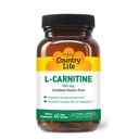Negara Hidup L-Carnitine 500mg - 60 Vegan Capsules 124; Mendukung Produksi Energi & Fat Metabolisme 124; Termasuk Vitamin B6 untuk Utilisasi 124; Gluten- Bebas, Sertifikasi Vegan Amino Aclement