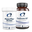Design untuk Health Hot Flash & Vaginal Dukung Probiotic Bundle - FemGuard-HF (60 Capsules) untuk membantu Diwyer Mipause Hot Flashes + ProbioMed Women (30 Capsules) Gut & Vaginal Probiotic
