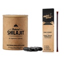 Natural Shilajit Capsules (Persediaan 1-2 Bulan) - 60 Count & Shilajit Honey Sticks - Natural Shilajit Resin dengan Raw Honey (7 Tongkat)
