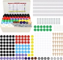 Model Molekuler RELIANCER Kit, 419PCS Kimia Molekuler Organik Set w / Atom & Bonds, Struktur Molekuler Membangun Kit untuk Pembelajaran Kimia, Kategori Ilmu STEM untuk Guru, Mahasiswa, Ilmuwan Muda