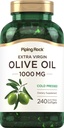 Piping Rock Olive Oil Softgel Capsules 124; 10000mg 124; 240 Pil 14; Tambahan Virgin Dingin Organic Press Suplemen 124; Gluten Bebas, Non-GMO