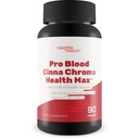 Pro Blood Cinna Chroma Health Max - Dukungan Kesehatan Darah Alam dengan Cinnamon, Turmeric, Berine, Vitamin D, Vitamin C, Zinc & More - Propine Ballanced Blood Health & Improved Blood Flow Blood