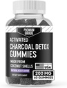 Premium Tingkat Aktif Gummies-Coconut Arang Supplemen Detox, Oral Health, Stomach & Dishable