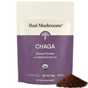 Jamur asli Chaga Mushroom Powder - Ekstrak Organik Chaga dari Fruiting Body - untuk dukungan Daily Wellness & Energy - Vegan, Non-GMO, 60 Servis Mashroom Suplemen