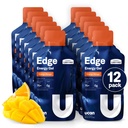 UCAN Edge Energy Gel Shots, Orange Mango (12, 2 Paket Ounce) for Running, Training, Workout, Fitness, Cycling, Crossfit 124- Free, Vegan, & Keto Friendly Energy