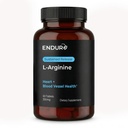 Endur L-Arginine Suplemen, Membantu Dukungan Fungsi Darah Sehat & Jantung, Performance Exercity & Imune Kesehatan, Gluten Bebas, 350mg (60 Tablet)