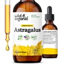 Wild & Organic Astragallus Tasture - Dukungan Ammune Drops w / Astragalus Root Extract - Herbal Supplemen Kesetaraan & Relaxation - Vegan, Gula & Alkohol Bebas - 2 fL oz