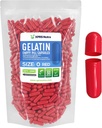 XPRS Nutra Ukuran 0 Kosong Capsules - 1000 Cacah Katup Gelatin Kosong - Pil DIY Filling - Capsule Pill Gel Pure Pure untuk Doit- Yourself Suplemen (Merah)