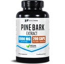 Healtfare Pine Bark Extract 6000mg French Maritime 124; 200 Vegan Capsules 124; Standardized 95% OPC Proanthocyanidins: 124; Antioxidant Herbal Supplemen 124; Nor-GMO, Gluten- Free 95% OPC Proantocyanidins; Dibuat di USA