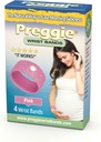 Preggie Anti- Nausea Wristband - Relief Sickness Pagi - Clinically Teruji Nausea Aid - Pregnancy Nausea Relief - Adcupressure Wristband - Efek Sisi Bebas - 2 Pairs, Set 4 Bands - Pink