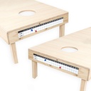 Barcaloo Cornhole Scoreboard Metal Decal dengan 2 Magnetic Score Keepers untuk Corn Hole Boards
