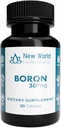 Boron 30mg Mineral Suplemen - Soft- Menekan Tablet Thyroid Dukung Fast Absorpsi Formula (30)