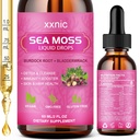 Sea Moss Advanced Liquid Drops, 3000mg Organic Sea Moss Liquid with Black Seamoss Gel, Raw Sea Moss Dukung Imunitas, Gabungan, Digetical Health, 60mL- L8