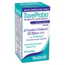 Healthoid Traveler Probio 20 Milyar CFU Probiotic - Saccharomyces boulardii + Prebiotic (FOS), Acid & Bile Resistan - Setelah Daily Vegan, Gluten Free, Room After Temp Stabil - Dukungan Digetives