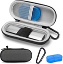 Case for KardiaMobile 1L 6L Personal EKG Monitor, Hard Travel Carrying Case for AliveCor Kardia Heart Monitor EKG / ECG, Portable Heart Rate Monitor Bag Storizer with Pil Box & Carainer Clip