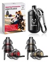 Motorcycle Ear Plugs for Wind Noise Reduction - 2 Pairs - 25dB - Motorcycle Accestories - Recanable Moto Earplugs, Soft Comfortable Protection for Motorcycle, Touring, Racing, Riding