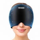 Migraine Relief Cap, Headache Relief Hat for Migraine Cap, Hot and Cold Therapy, Headrache Eyes Mask for Stress Relief, Ice Pack Head Close for Sinus, Puffy Eyes, Ketegangan, Hitam