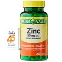 Spring Valley Zinc 50 mg, 200 Count, Dietary Supplement Caplets for Immune Health, Suplemen kekebalan tubuh, Bundle dengan 45 Diabetes Lual Decoded