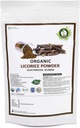 Ppoda Licorice Organik R V. 100 gram / 3.53oz / 0.222lb Glycyrrhiza Glabra Licorice Root Powder Mulethi Powder Yastimadu Powder Powder Liquorice Popper USDA Sertifikasi Suplemen di Zip Lock Pouch.