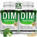 Dim Supplemen 910 mg Plus BioPerine Complex - Diindolylmetana untuk mendukung Hormone Balance dan Estrogen Metabolisme, membantu Menopause Acne PCOS Better Skin Bodybuilding, untuk Pria 60 Capsules