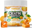 Cretine Monohydrate Chews Complex 6400mg for Men & Women -Advanced Formula W / L-Taurine + Vitamin B12, Sugar Free Chewable Supchews, 60 Orange Softchews