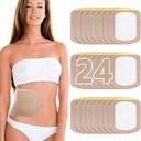 Castor Oil Pack Lick, Castor Oil Patches Disposable, Organic Cotton Self-Adhesive Pads, Portable Anti Leakage No Wash