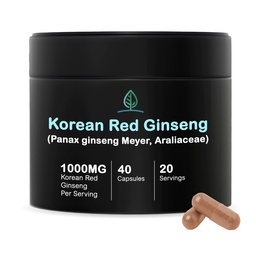 Holistic Bin Red Ginseng Capsules Pure Panax Ginseng Suplement (40 Kasules)