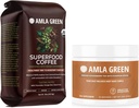 Amla Green Organic Ground Superfood Coffee dan Amla Powder Superfood Suffood Suplement dengan Labu Spice, 20x Ultra Terkonsentrasi di Amla