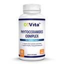 Phytoceramides Complex, Skin Repair and Reperemenation, Anti- Aging Support, Plant-earted Ceramides, with Vitamins C, B-6, and B-12, 2- Month Supply (60 None-GMO Liquid Capsules)