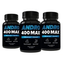 Dukungan Andro400 Testosteron untuk Pria & Perempuan - Tongkat Ali, L- Arginine & L- Citrulline - Energi, Vitalitas & Performance - 180 Capsules, 180- Hari Suppply