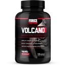Force Factor Volcano Pre Workout Nitric Oxide Booster Suplement for Men with Creatine and L-Citrulline to Boost and Energy, Help Build Muscle, Better Pompa and Workout, 120 Capsules