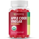 Apple Cider Vinegar Gummies - Organic ACV Vitamin for Digetical Health, Metabolisme & Gut Duption - 60 Count - Vegan, Non-GMO, Gluten- Free - Delicious Flavor & No Harsh Taste - 1 Bulan Supply