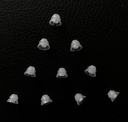 Jungle Care ® (6mm Small * 10pc) Double Layer Hearing Aid Domes Comfortable PSAP (Personal Sound Amplifier Product) Kit Ear Tips Invisible, Sempurna untuk Open Air (Open fit), kecuali untuk RIC