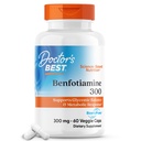 Dokter Benfotiamine terbaik 300 dengan BenfoPure, Membantu Mempertahankan Metabolisme Kesehatan, Bukan-GMO, Vegan, Gluten Bebas, Soy Bebas, 300 mg, 60 Veggie Caps