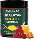 Shilajit Gummies 6000mg - Shilajit Gummies with Manuka Honey & Fulvic Acid, Minemarium, Ammune System & Vitalitas Booster, Vegan Himilayan Shalajit Gummies (1 Botol)