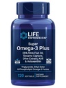 Extension Super Omega- 3 plus EPA / DHA Fish Oil, Sesame Lignans, Olive Extract, Krill & Astaxanthin - Heart, Brain & Joint Health Support - Gluten- Free, Non-GMO - 120 Softgeels