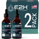 Dukungan Lactation E2H Suplement dan Lactation Suplemen Lactation - Berisi Fenugreek, Milk Thistle, Fennel dan More - Tanpa Alkohol - Vegan - (2 Botol)