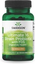 Swanson Dr Stephen Langer Formula - Natural Probiotic w / Prebiotic FOS - 16- Strain Suplemen Memproyeksikan Digetical Dukungan w / 3.2 Milyar CFU per Capsule - (60 Vevgie Capsules)