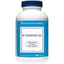 The Vitamin Shoppe B-Complex 125 - Mendukung Produksi Energi, Fungsi Sistem Gugup & Nutrient Metabolisme - Sumber B1, B2, B6, Niasin, Acid & Biotin (300 Tablet)