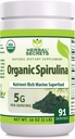 Herbal Secrets Organic Spirulina Powder 16 Oz OZ 124; Non- GMO 124; Gluten Free Alag124; Made in USA