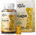 Wild & Organic CoQ10 Gummies - Vegan CoQ10 200mg Antioksidant Suplemen dengan Ubiquinone