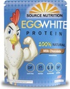 1 lb Egg White Protein Powder oleh Nutres Sumber - 25 Grams Protein, Set Lean Muscle, Dairy Free - Susu Coklat
