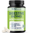 Enzimas Digestivas con Probióticos 124; Salud Digestiva yang disebut Mujeres y Hombres y 124; Mezcla de Enzimas de 400 mg con Cepas Probióticas para la Digestión y la Salud Intestinal 124os; Vegetariano 124; 60 Cápsulas