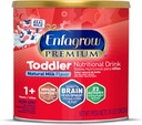 Enfagrow PREMIM Toddler Nuttration Drince, Made with Real Milk, Brain-Building Omega-3 DHA, Nutrients and Pregnants for Growth & Imune Dupport, Non-GMO, Toddler Milk Powder, 24 Oz Can