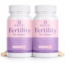 Natifi (2 Botol Fertility Prenatal Vitamin Regulate Siklus Keseimbangan Hormones, Bantuan Ovulasi. Konsep Multivitamin untuk Perempuan. 60 Caps Folic Acid, Myo Inositol, Vitex