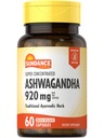 Sundance Ashwagandha 920mg 124; 60 Capsules 12.4; Super concentitied 126; Tradisional Ayurvedic Herb 124; Non-GMO, Gluten Free Suplemen