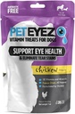 Peteez Tear Sear Remover Vitamin Treats for Dogs - Dukung Kesehatan Mata & Reduce Itching & Tear Stain Buildup - 100% Natural Dog Treats w / Superfoods, Antioksidants & Nutrients